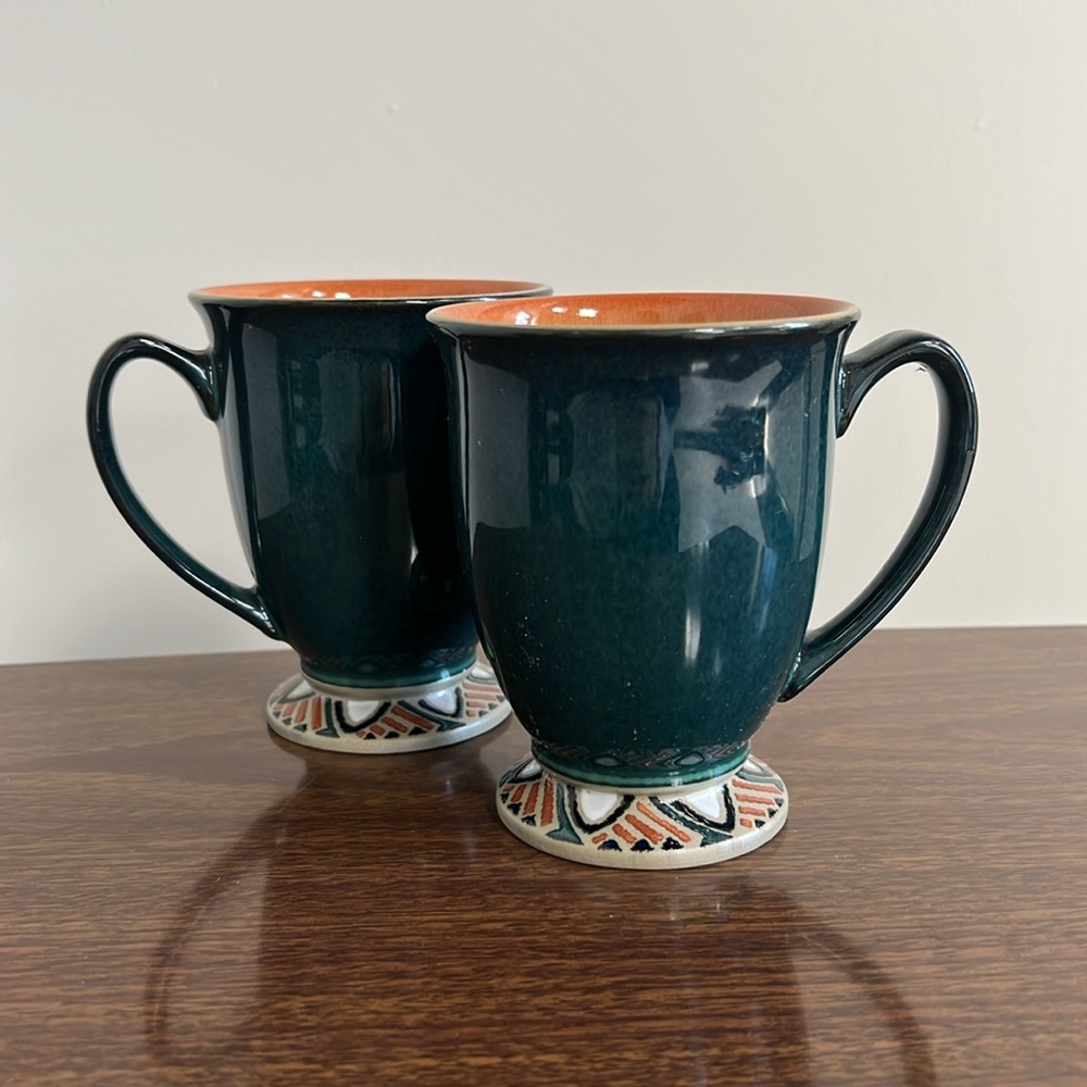 BATIK Collection by Denby-Langley 2 Footed Mugs